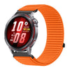 Correa de reloj Huawei Watch GT Runner 2 de nailon tejido con cierre de velcro e interfaz metálica (naranja)