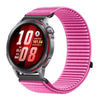 Correa de reloj Huawei Watch GT Runner 2 de nailon tejido con cierre de velcro e interfaz metálica (rosa peonía)