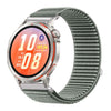 Correa de reloj Huawei Watch GT Runner 2 de nailon tejido con cierre de velcro e interfaz metálica (gris verdoso)