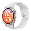 Correa de silicona de color sólido con hebilla invertida para Huawei Watch GT Runner 2 (Blanco)