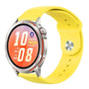 Correa de silicona de color sólido con hebilla invertida para Huawei Watch GT Runner 2 (amarilla)