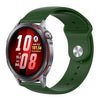 Correa de silicona de color sólido con hebilla invertida para Huawei Watch GT Runner 2 (verde militar)