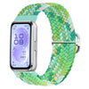 Correa de reloj de nailon tejido con hebilla deslizante para Huawei Band 11 / Band 11 Pro (verde iridiscente)