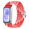 Correa de reloj de nailon tejido con hebilla deslizante para Huawei Band 11 / Band 11 Pro (rojo iridiscente)