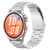 Correa de acero inoxidable con cierre desplegable de tres cuentas para Huawei Watch GT Runner 2 (plateada)