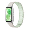 Correa de silicona magnética delgada en forma de I con diseño de tres cuentas para Huawei Band 11 / Band 11 Pro (Starlight Light Mint)