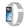 Correa de reloj de acero inoxidable con hebilla milanesa para Huawei Band 11 / Band 11 Pro (plateada)