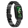 Reloj inteligente Dora T para mujer con pantalla AMOLED de 1,13 pulgadas, resistente al agua IP68 y compatible con monitorización de la salud (correa de acero negra).