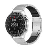 Correa de reloj Garmin de 22 mm con hebilla Turtle Buckle y una sola pieza, de silicona y aleación de titanio (plateada y negra).