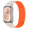 Correa magnética de silicona con diseño de vetas de madera en forma de nube para Huawei Band 11 / Band 11 Pro (naranja estrellado)