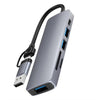 Estación de acoplamiento multipuerto HC-13FL Tipo-C / USB-A a USB 3.0 / 2.0, lector de tarjetas SD/TF