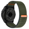 Correa de reloj Garmin de 20 mm con textura ondulada, cierre de velcro y liberación rápida (verde militar)