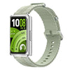 Correa de silicona con estampado lineal para Huawei Band 11 / Band 11 Pro (gris, verde, verde militar)