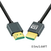 Cable HDMI de alta definición de 1,64 pies, versión 2.1, cable de vídeo 8K para conexión de ordenador, TV y proyector.