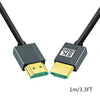 Cable HDMI de alta definición de 1 metro (3,3 pies), versión 2.1, cable de vídeo 8K para conexión de ordenador, TV y proyector.