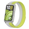Correa de reloj Huawei Band 11 / Band 11 Pro Feather Light con cola redonda, bucle de nailon e interfaz metálica (amarilla)