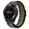 Correa de reloj de nailon con textura de olas oceánicas de 22 mm para Gamin (arcoíris)