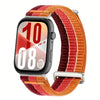 Correa de reloj de nailon transpirable con doble eslabón y tacto de nube para Huawei Watch Fit 5 / Fit 5 Pro / Fit 4 (Rojo Intenso)
