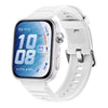 Correa de silicona de color sólido con textura ondulada para Huawei Watch Fit 5 / Fit 5 Pro (Blanco Nieve)