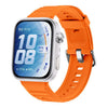 Correa de silicona de color sólido con textura ondulada para Huawei Watch Fit 5 / Fit 5 Pro (naranja vibrante)