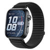 Correa de reloj de nailon tejido con cierre de velcro e interfaz metálica para Huawei Watch Fit 5 / Fit 5 Pro (negra)