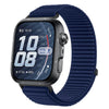 Correa de reloj de nailon tejido con cierre de velcro e interfaz metálica para Huawei Watch Fit 5 / Fit 5 Pro (Azure)