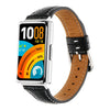 Correa de cuero genuino con hebilla de pasador y textura de lichi para Huawei Band 11 / Band 11 Pro (negra)