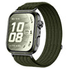 Correa de reloj transpirable de nailon tejido con cabeza metálica para Huawei Watch Fit 5 / Fit 5 Pro (verde abeto)