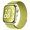 Correa de reloj de nailon tejido transpirable con cabeza metálica y tacto de nube para Huawei Watch Fit 5 / Fit 5 Pro (Verde pradera)