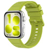 Correa de silicona de color sólido con hebilla de textura ondulada para Huawei Watch Fit 5 / Fit 5 Pro (verde salvaje)