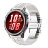 Correa de silicona plegable con hebilla y textura moleteada para Huawei Watch GT Runner 2 (Blanco)