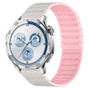 Correa de reloj magnética de silicona texturizada Armor de 20 mm (rosa estrellado)