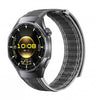 Correa de reloj de nailon con textura ondulada y cierre rápido mediante botón pulsador de 20 mm (gris)