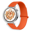 Correa de reloj de silicona con cierre magnético y estampado de lichi de 18 mm (naranja)