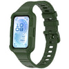 Correa de silicona de color sólido con NFC integrado para Huawei Band 11 Pro / 11 Pro (verde militar)