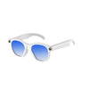 Gafas inteligentes M88-S de 8 MP con IA, compatibles con llamadas Bluetooth, asistente de voz con IA y control de música (blanco y azul).