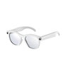 Gafas inteligentes M88-S de 8 MP con IA, compatibles con llamadas Bluetooth, asistente de voz con IA y control de música (blanco transparente).