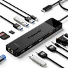 Estación de acoplamiento Lemorele TC100 13 en 1 con puerto USB tipo C y adaptador de carga Gigabit PD compatible con HDMI.