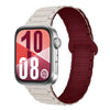 Correa de silicona magnética con hebilla invertida de tres cuentas para Huawei Watch Fit 5 / Fit 5 Pro / Fit 4 (rojo vino estrellado)