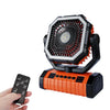Ventilador de escritorio para tienda de campaña con gancho para camping al aire libre WG353, batería de 20000 mAh (naranja)