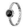 Pulsera inteligente L6, compatible con monitorización de la salud / Activación de pantalla al levantarla (plateada)