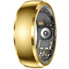 Anillo inteligente SY15 talla 7, compatible con monitorización de la salud y control por gestos (dorado).