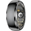 Anillo inteligente SY15 talla 9, compatible con monitorización de la salud y control por gestos (negro).