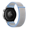 Correa de reloj de nailon de 20 mm con cierre de velcro y botón de liberación rápida (azul brumoso)