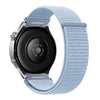 Correa de reloj de nailon de 22 mm con cierre de velcro y botón de liberación rápida (azul cielo)