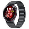 Correa magnética de acero inoxidable con forma de I para Huawei Watch GT Runner 2 (negra)