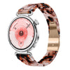 Correa de reloj de resina de 22 mm con cierre de mariposa delgado y tres cuentas (rojo gris)