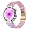 Correa de reloj de resina de 22 mm con cierre de mariposa delgado y tres cuentas (rosa pastel)