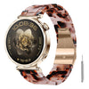 Correa de reloj de resina de 20 mm con cierre de mariposa y tres cuentas, incluye herramienta para quitarla (rojo/gris).