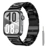 Correa de resina con cierre de mariposa y tres cuentas para Huawei Watch Fit 5 / Fit 5 Pro / Fit 4, con herramienta para quitar (negra).